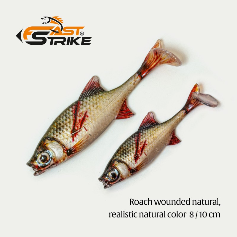 Shad Fast Strike Roach Shad, Roach Wounded Natural, 10cm/9g, 1buc/blister