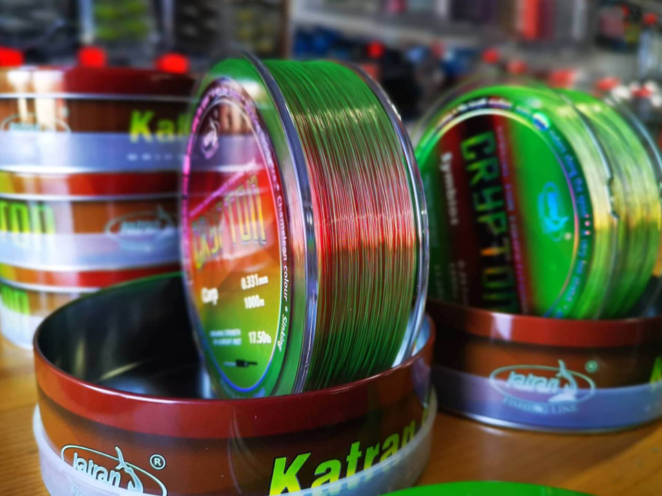 Fir monofilament Katran Crypton Carp, Camo, 0.371mm/21.30lb/9.66kg, 1000m
