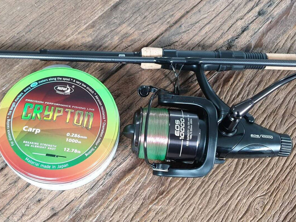 Fir monofilament Katran Crypton Carp, Camo, 0.371mm/21.30lb/9.66kg, 1000m