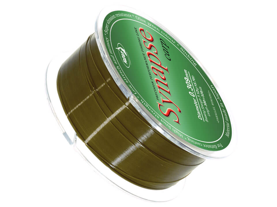 Fir monofilament Katran Synapse Carp, Olive Green, 0.331mm/18.00lb/8.16kg, 300m