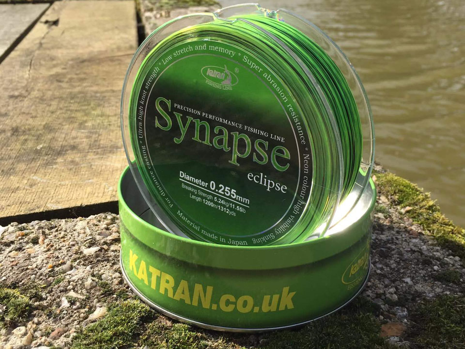 Fir monofilament Katran Synapse Eclipse, Verde Neon/Negru, 0.255mm/11.55lb/5.24kg, 1200m