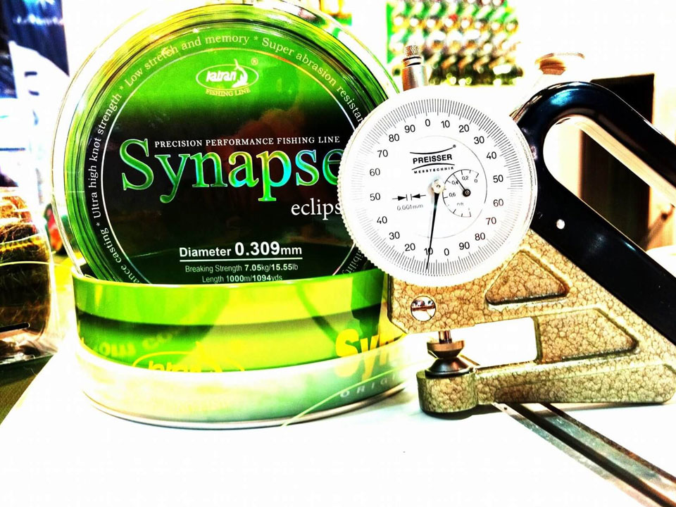 Fir monofilament Katran Synapse Eclipse, Verde Neon/Negru, 0.255mm/11.55lb/5.24kg, 1200m