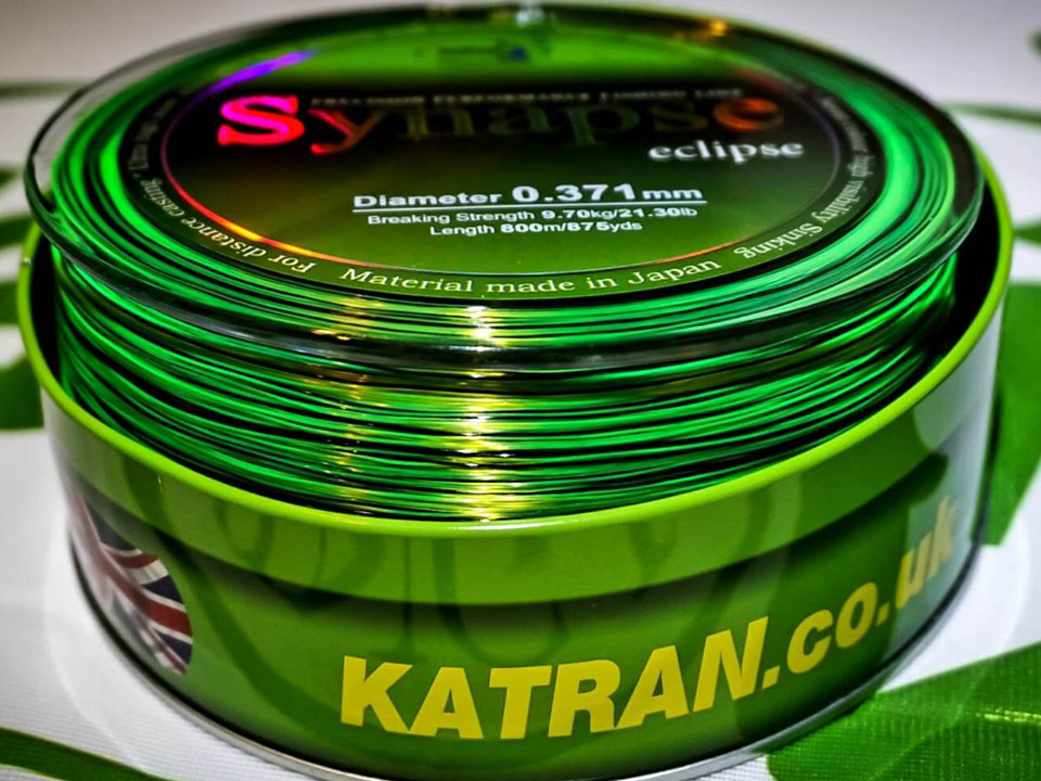 Fir monofilament Katran Synapse Eclipse, Verde Neon/Negru, 0.255mm/11.55lb/5.24kg, 1200m