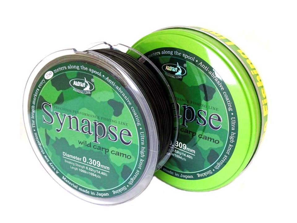 Fir monofilament Katran Synapse Wild Carp Camo, 0.371mm/20.50lb/9.28kg, 1000m