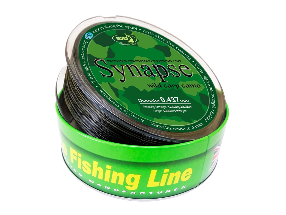 Fir monofilament Katran Synapse Wild Carp Camo, 0.371mm/20.50lb/9.28kg, 1000m