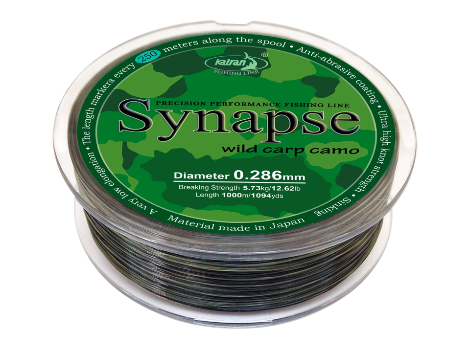 Fir monofilament Katran Synapse Wild Carp Camo, 0.371mm/20.50lb/9.28kg, 1000m