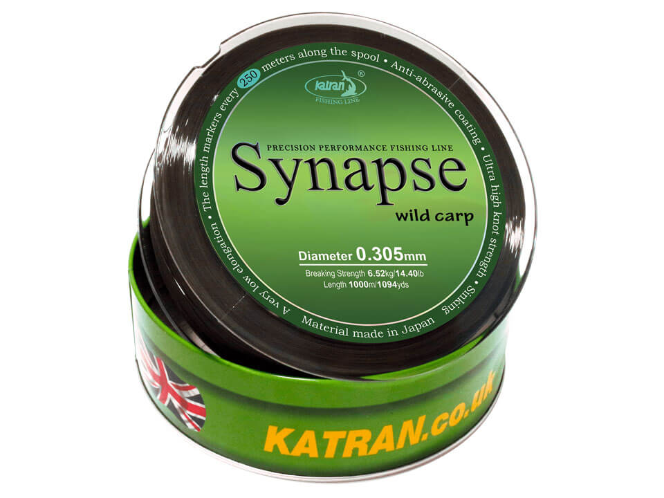 Fir monofilament Katran Synapse Wild Carp 0.305mm/14.40lb/6.52kg, 1000m