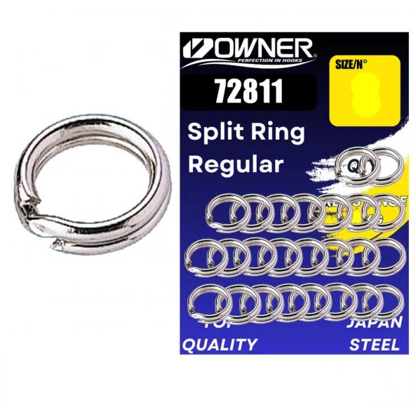 Inele despicate Owner Amaz Split Ring Regular 72811, Nr.2/17kg, 25buc/plic