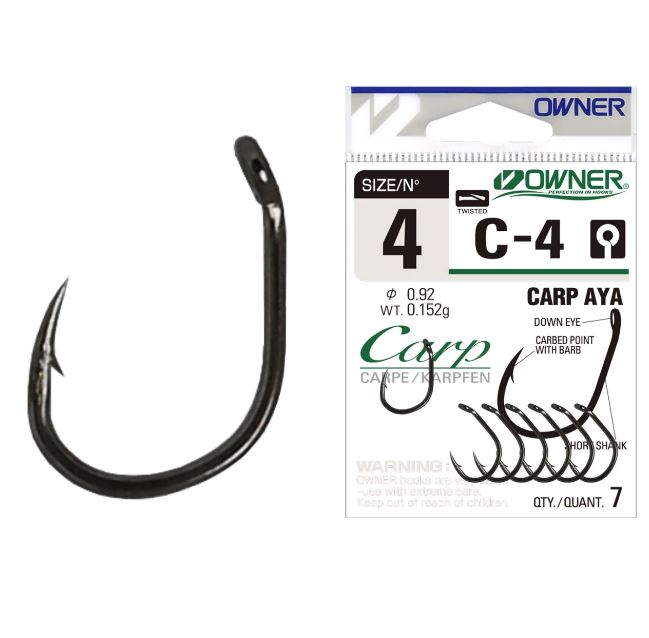 Cârlig Owner C-4 Carp Aya, Nr.4, 7buc/plic