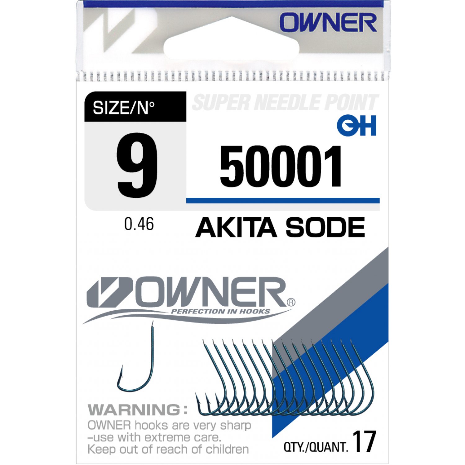 Cârlig Owner 50001 Akita Sode, Nr.5, 15buc/plic
