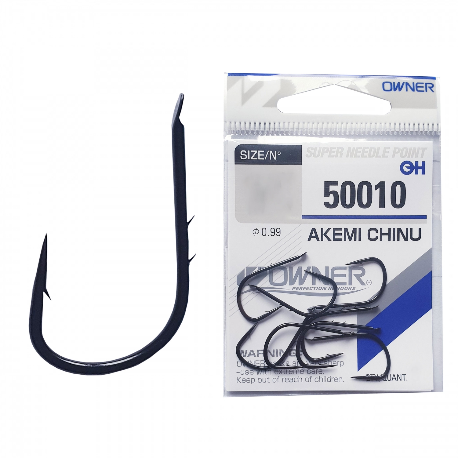 Cârlig Owner 50010 Akemi Chinu, Nr.1/0, 8buc/plic