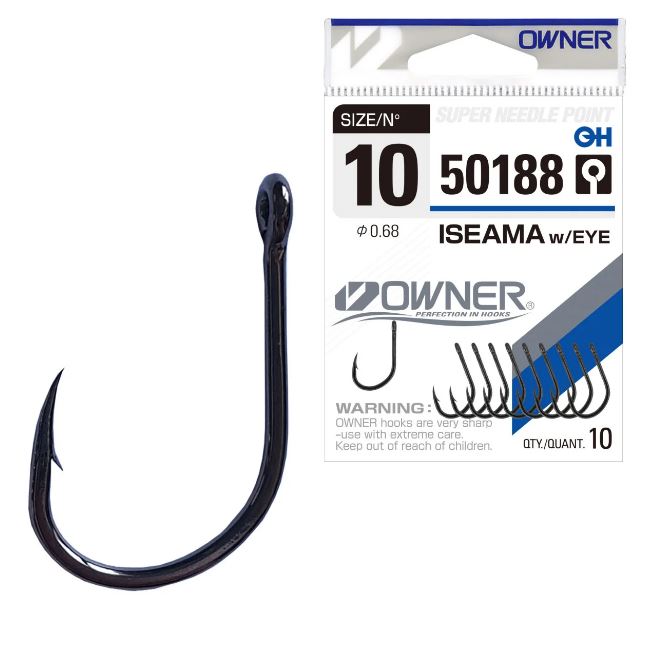 Cârlig Owner 50188 Iseama With Eye, Nr.1, 4buc/plic