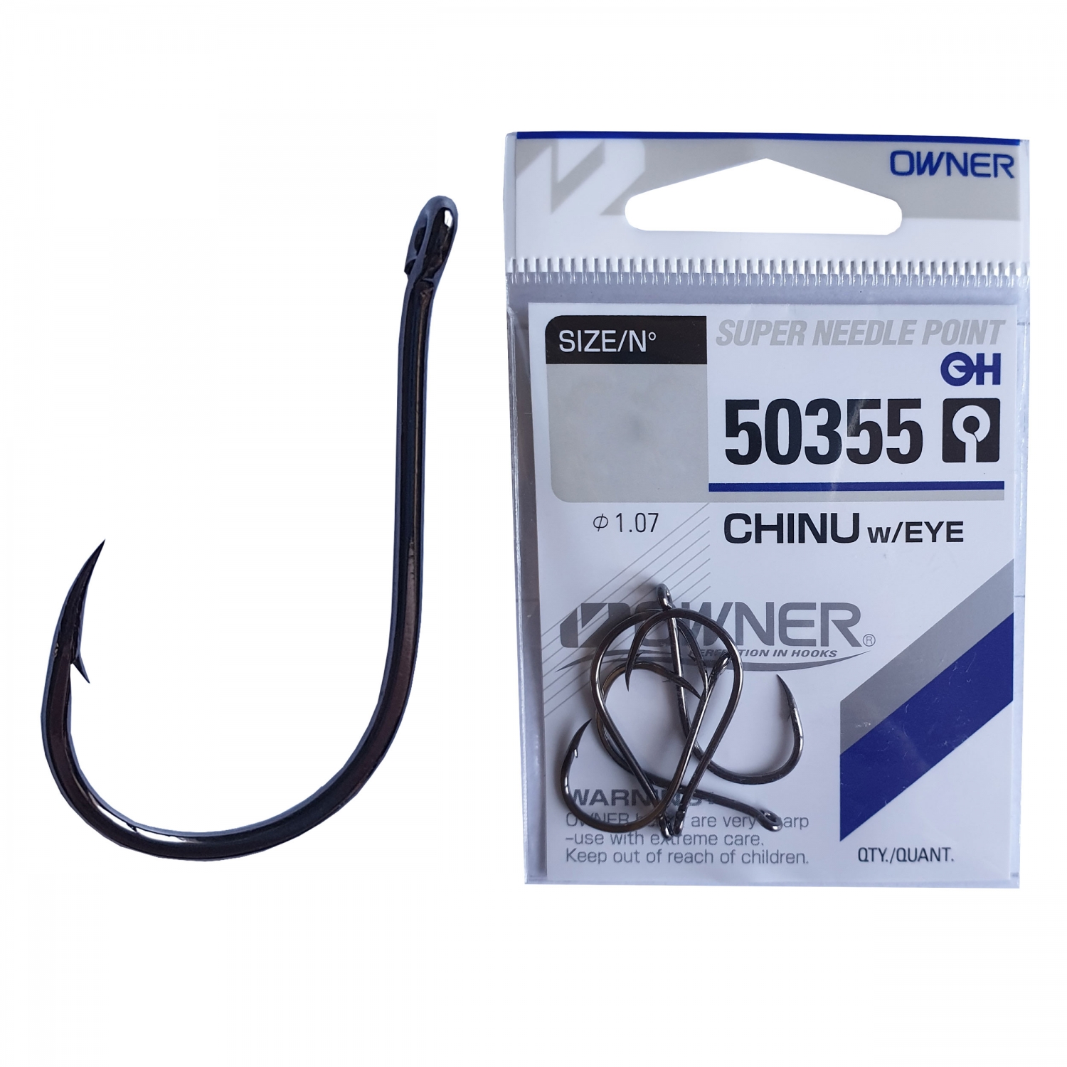 Cârlig Owner 50355 Chinu With Eye, Nr.2, 9buc/plic