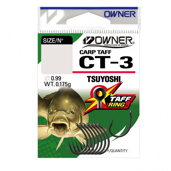 Cârlige Owner CT-3 Carp Tsuyoshy, Nr.8, 9buc/plic