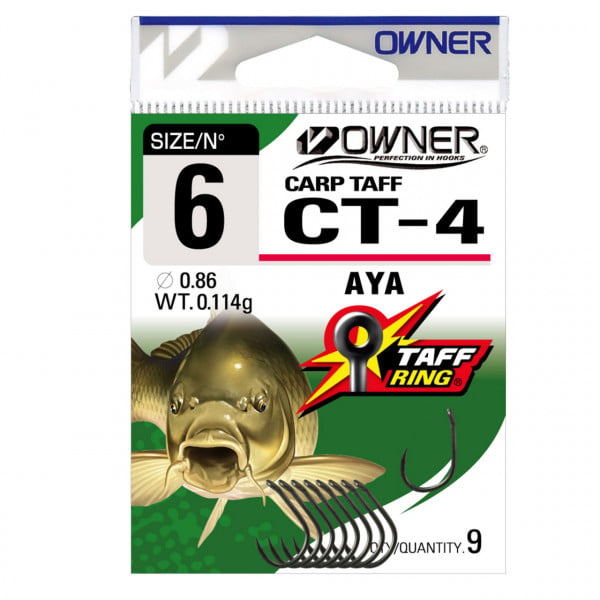 Cârlige Owner CT-4 Carp Aya, Nr.4, 8buc/plic