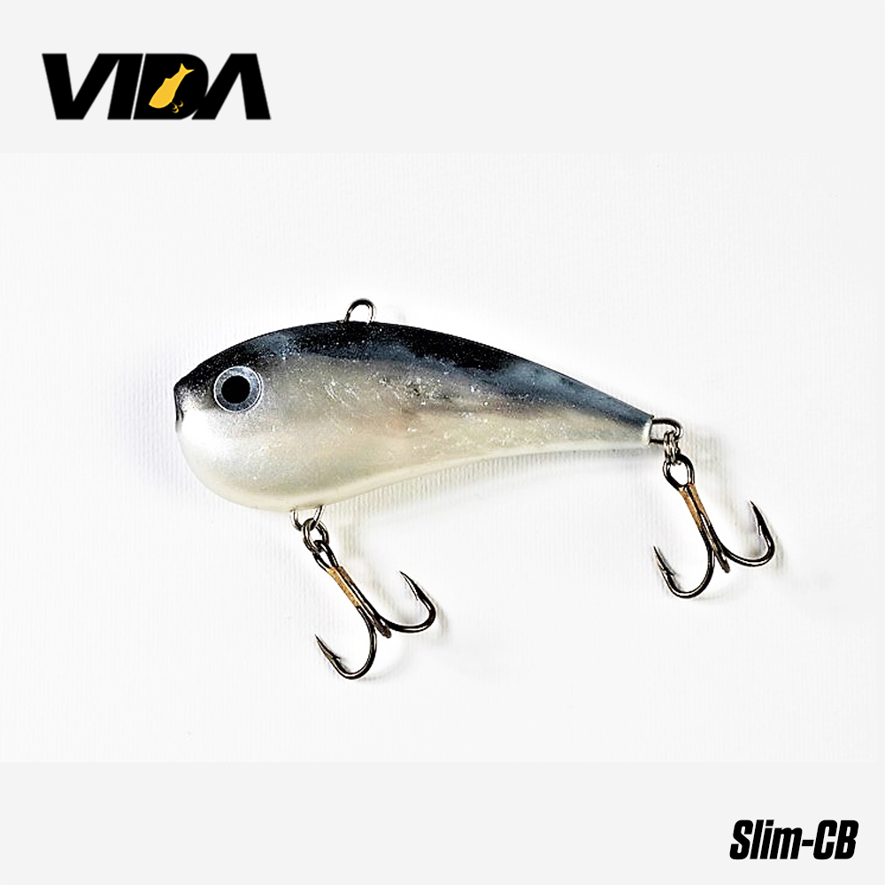 Cicadă siliconică Vida Slim 7cm 20g, culoare CB