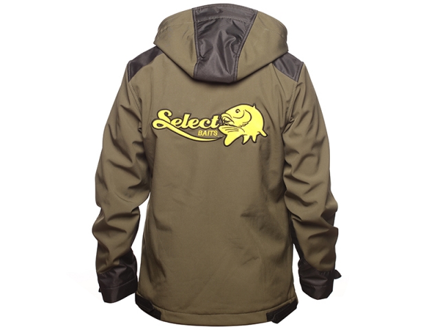 Jachetă Select Baits New Wave Softsheel Fleece Insulated, Green/Black, 2X-Large