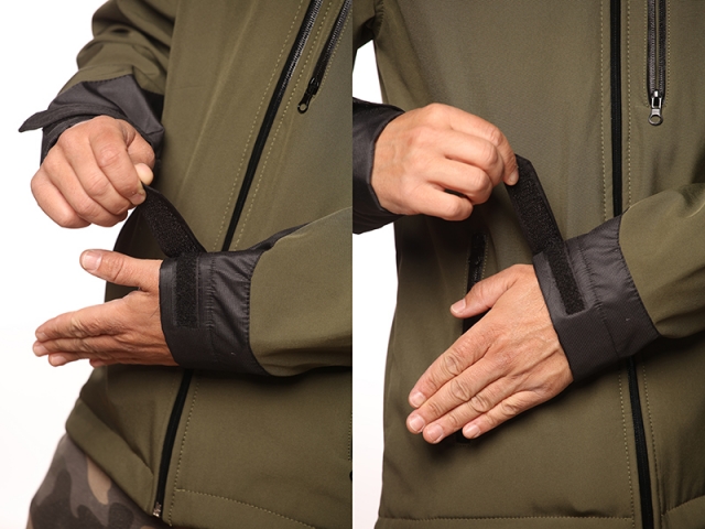 Jachetă Select Baits New Wave Softsheel Fleece Insulated, Green/Black, 2X-Large