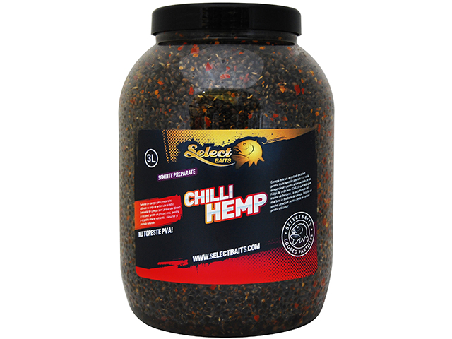 Semințe preparate Select Baits, Chilli Hemp, 3L