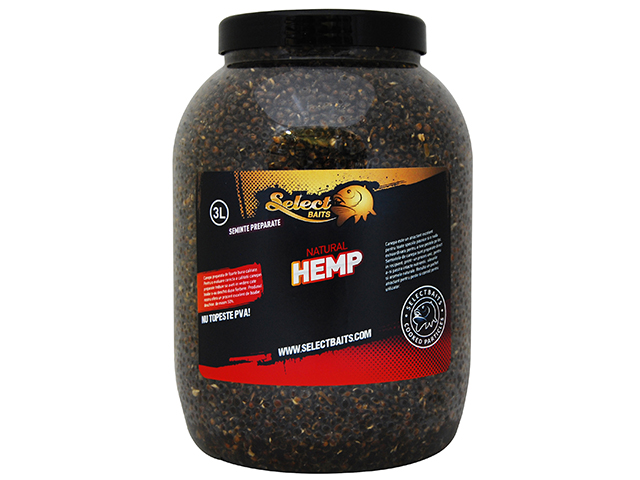 Semințe preparate Select Baits, Natural Hemp, 3L