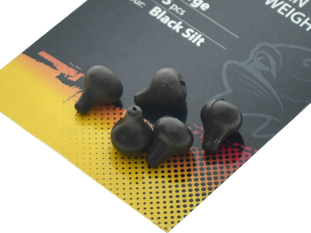 Lesturi Select Baits Tungsten Pop-up Rig Weight, Black Silt, Large, 5buc/plic