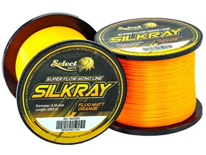 Fir monofilament Select Baits Silkray, Fluo Matt Orange, 0.28mm/1000m