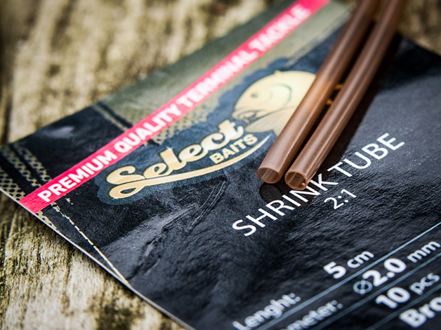 Tub termocontractabil Select Baits Skrink Tube, Brown, 1.5mm/5cm, 10buc/plic