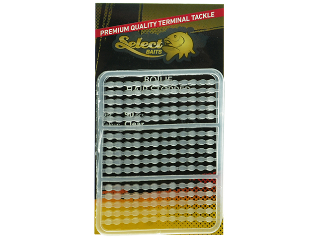 Opritoare Select Baits Boilie Hair Stopper, Clear, 90buc/plic