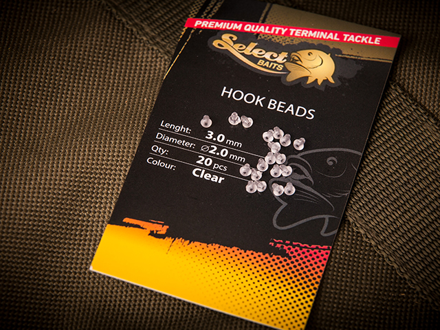 Micro opritoare Select Baits Hook Beads, Clear, 2mm/3mm, 20buc/plic