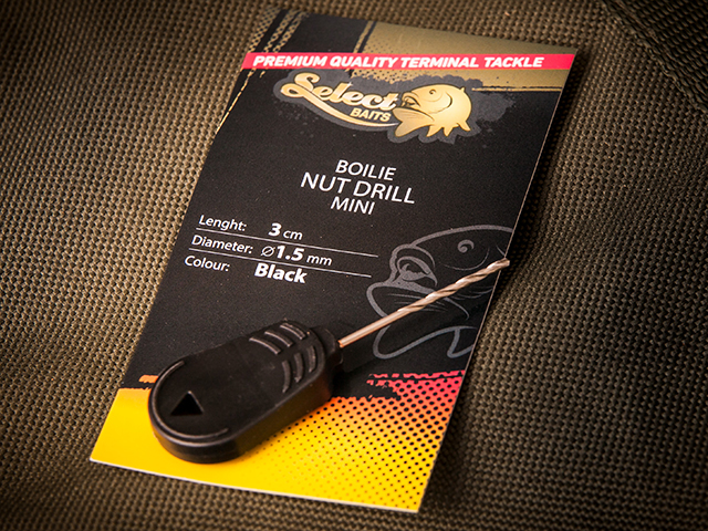 Burghiu Select Baits Boilie&Nut Drill Mini, Black, 1.5mm/3cm