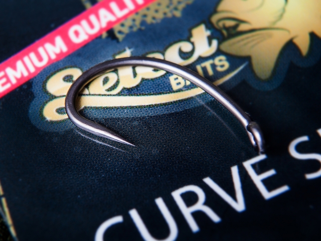Cârlige Select Baits Curve Shank Hooks, Teflon Grey, Nr.6, 10buc/plic