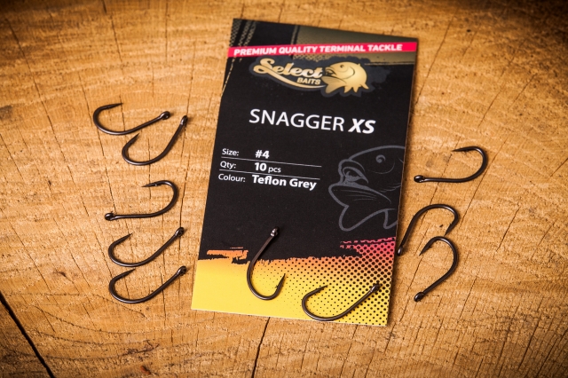 Cârlige Select Baits Snagger XS Hooks, Teflon Grey, Nr.2, 10buc/plic