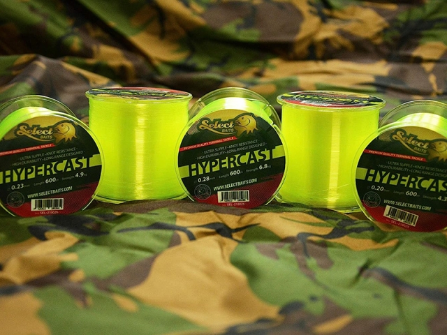 Fir monofilament Select Baits Hypercast, Neon Yellow, 0.28mm/6.8kg/600m