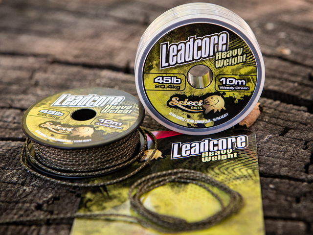 Fir Select Baits Heavy Weight Leadcore, Weedy Green, 45lb/20.4kg/10m