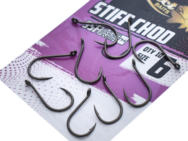 Cârlige Select Baits Stiff Chod SSF, Nr.8, 10buc/plic