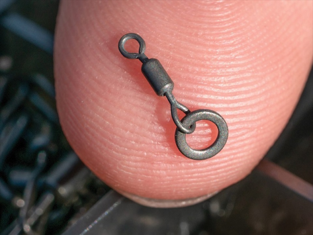 Micro-vârtej Select Baits Hook Ring Swivel, Matt Black, Nr.20, 10buc/plic