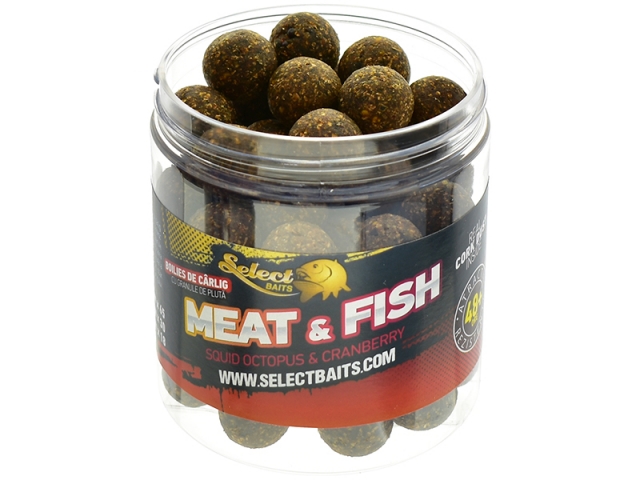 Boilies critic echilibrat Select Baits, Meat&Fish-Squid Octopus&Cranberry, 16mm