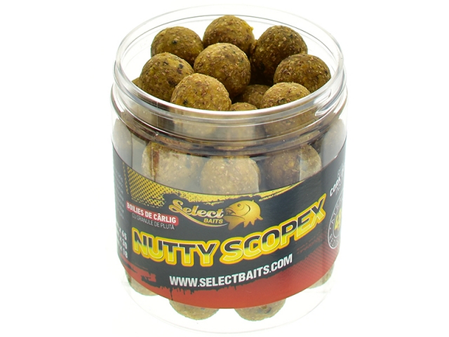 Boilies critic echilibrat Select Baits, Nutty Scopex, 16mm