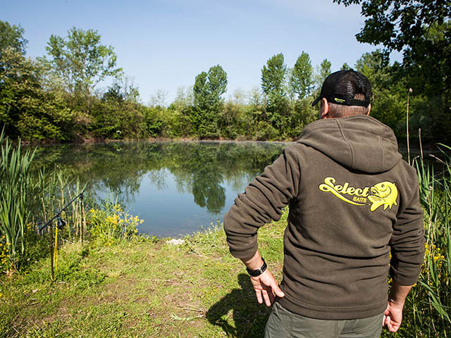 Costum Select Baits Fleece Suit, Olive Green, Small