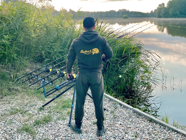 Costum Select Baits Fleece Suit, Olive Green, Small