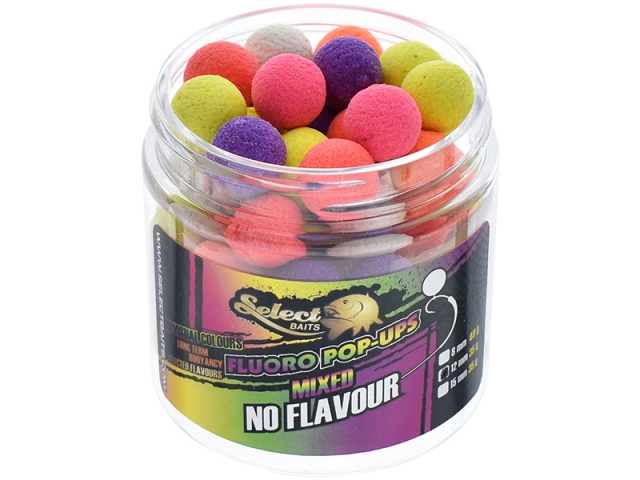 Pop-up Select Baits Mixed Fluoro, No Flavour, 15mm/35g