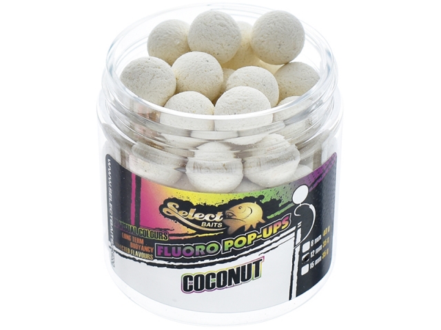 Pop-up Select Baits Fluoro, Coconut, 15mm/35g