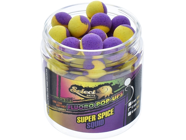 Pop-up Select Baits Fluoro, Super Spice Squid, 15mm/35g