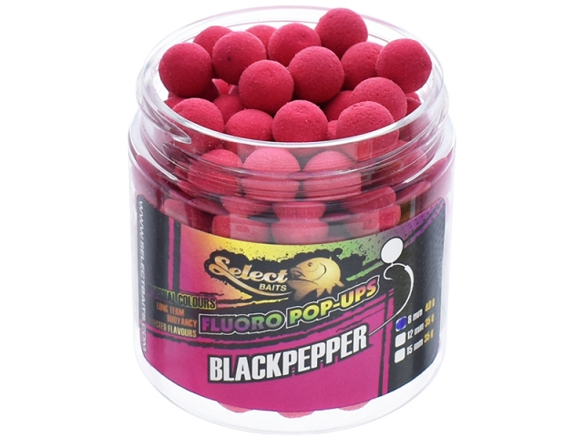 Micro pop-up Select Baits Fluoro, Black Pepper, 8mm/40g