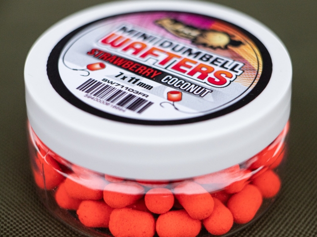 Mini dumbells critic echilibrate Select Baits Wafters, Strawberry&Coconut, 7-11mm/45g