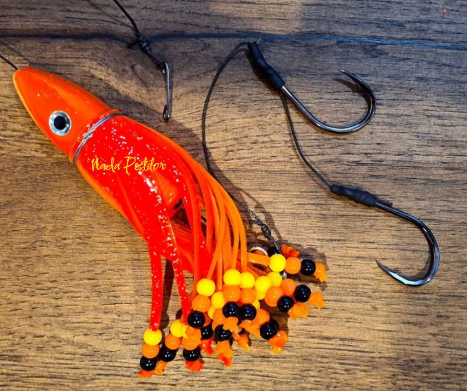 Teaser Țicu Fishing 2x Fudo BlackCat 7/0, 200g, portocaliu