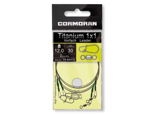 Strună Cormoran Titanium, 1x1, 20cm/12kg, 2buc/plic