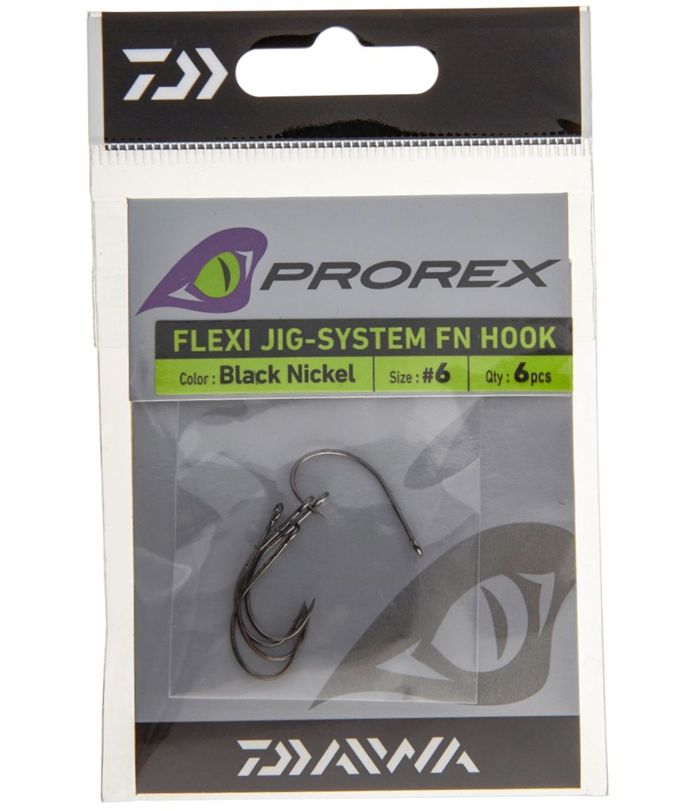 Cârlige Daiwa Prorex Flexi Jig-System FN Hook Nr.1, 6buc/plic