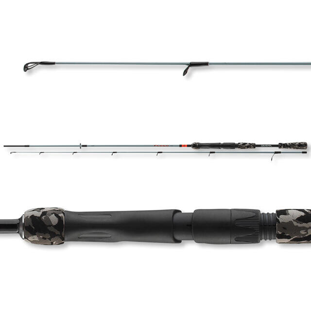 Lansetă Daiwa Fuego Camo Spin, 2.40m/15-50g, 2buc