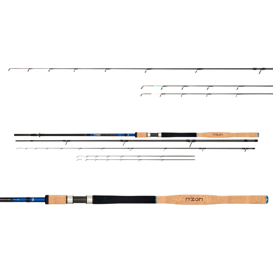 Lansetă Daiwa N'Zon Distance Specialist Feeder, 3.96m/120g, 3+3buc